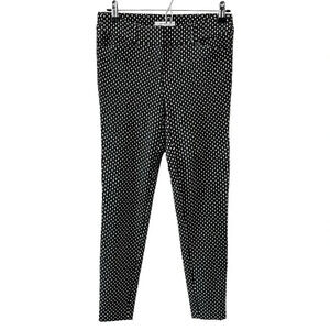 Ricki’s Pants Slim Fit Cropped Ankle Zipper  Stretch Black & White Size 0